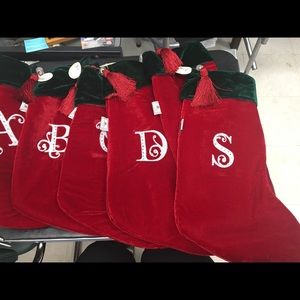 Monogram. Stockings.  A,B,C,D,J and S